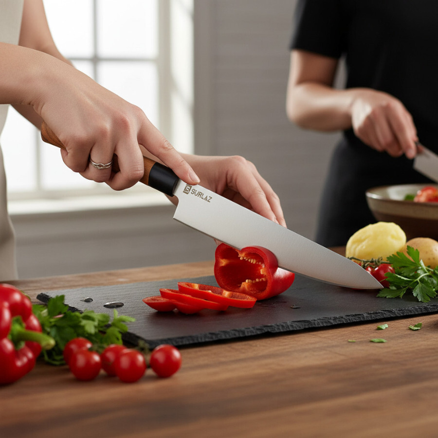 Pro Şef Bıçağı 32 cm Özel Üretim ABS Sap Kişiselleştirilebilir Bıçak